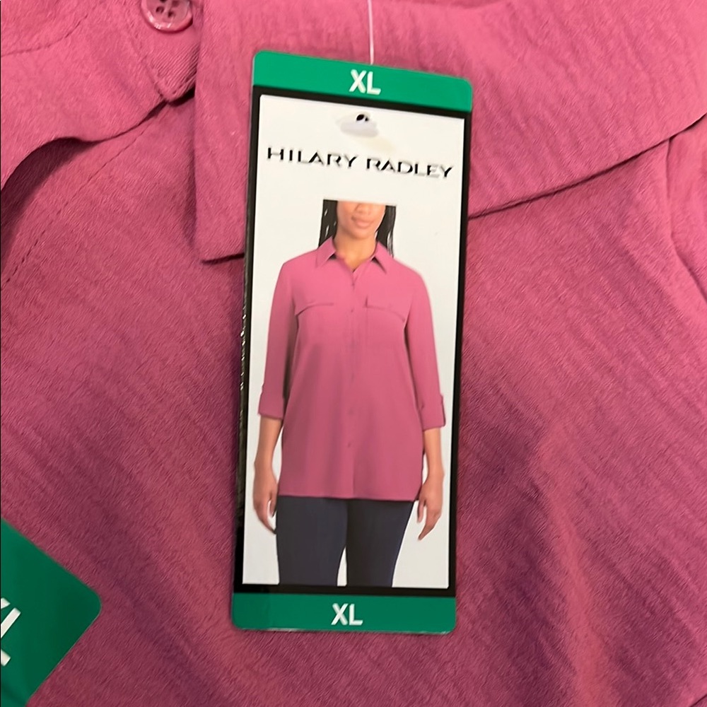 Pink Button-Up‎ Shirt - Picture 8 of 9